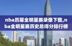 nba历届全明星赛录像下载,nba全明星赛历史总得分排行榜