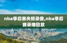 nba季后赛央视录像,nba季后赛录播回放